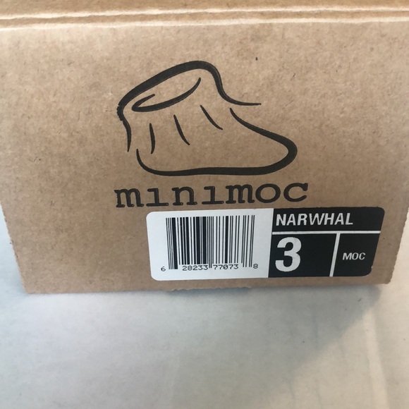 Minimoc Narwhal Size 3 Leather Moccasin - Picture 7 of 8